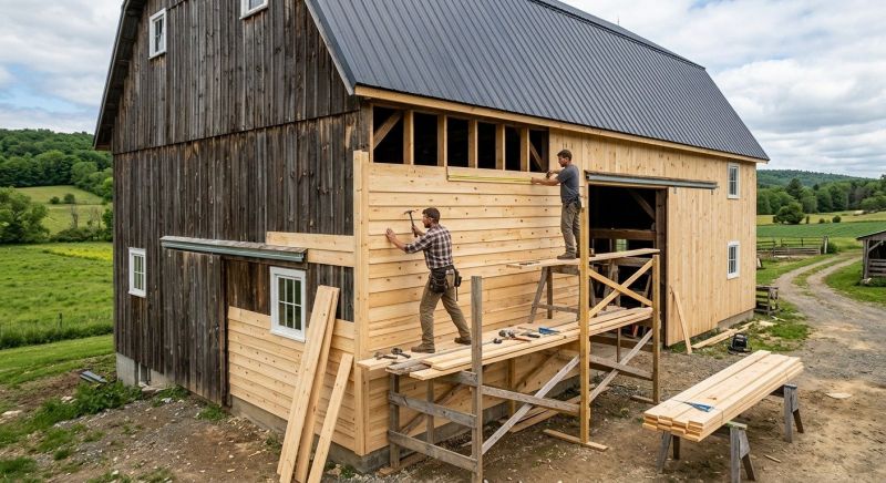 Barn Siding Installation in Fayetteville, GA