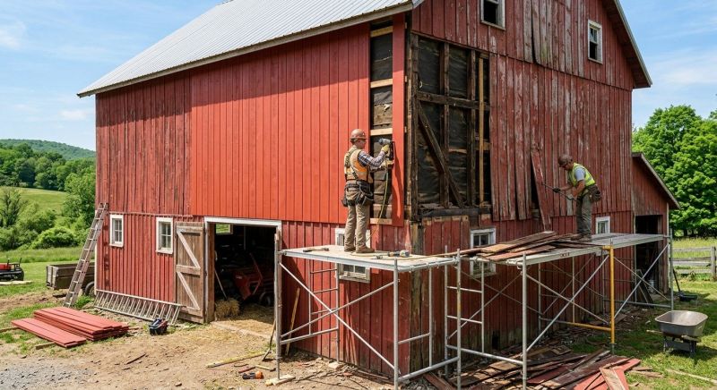 Barn Siding Replacement in Douglasville, GA