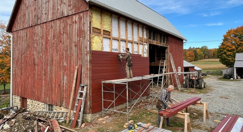 Barn Siding Replacement in Peachtree City, GA