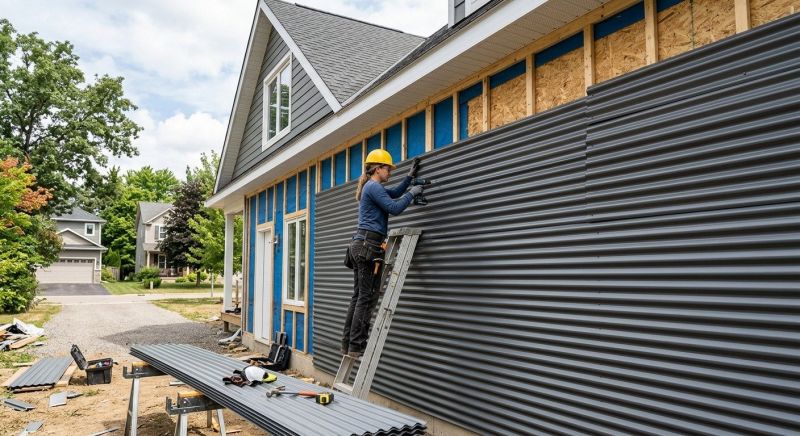 Corrugated Siding Installation in Coweta County, GA