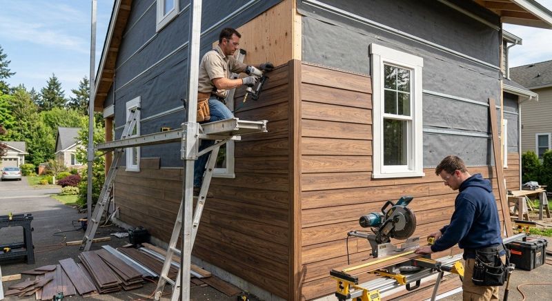 Faux Wood Siding Installation in Newnan, GA