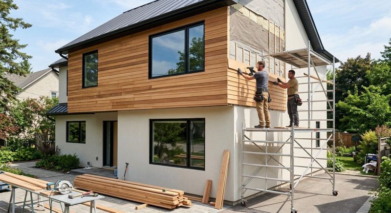 Faux Wood Siding Installation in Sharpsburg, GA