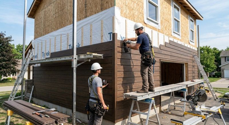 Faux Wood Siding Installation in Tyrone, GA