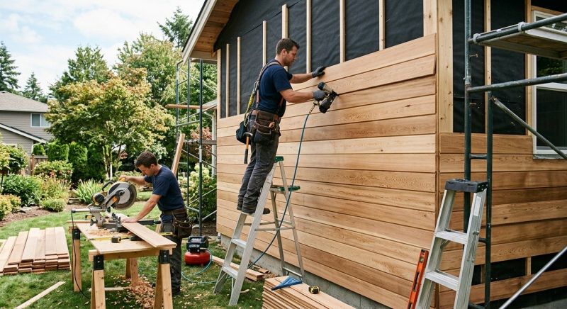 Hardwood Siding Installation in Newnan, GA