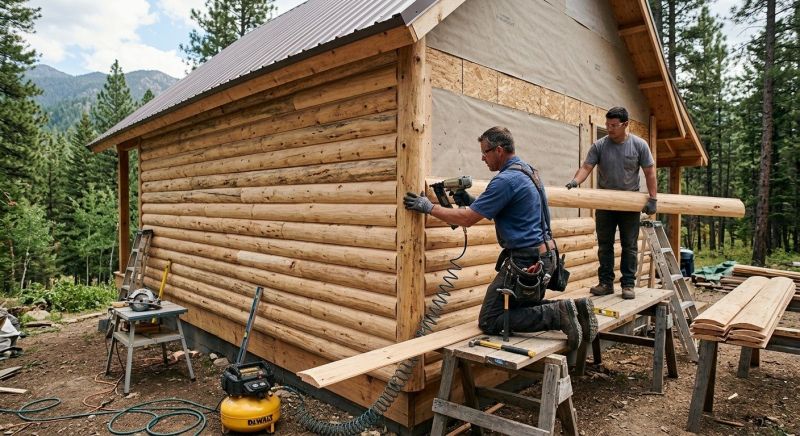 Log Siding Installation in Peachtree City, GA