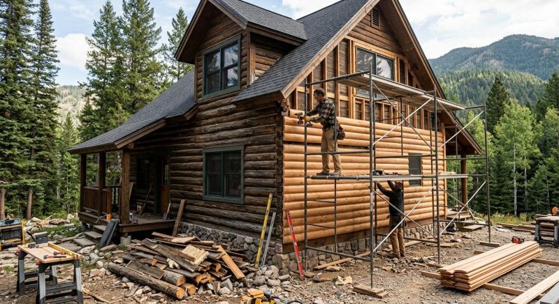 Log Siding Replacement in Coweta County, GA