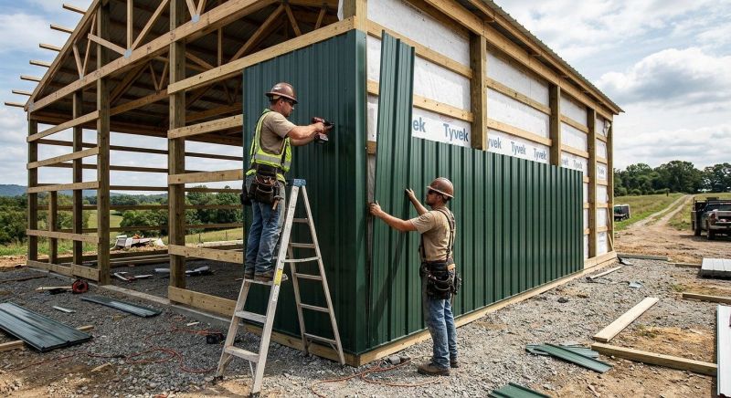 Metal Barn Siding Installation in Coweta County, GA