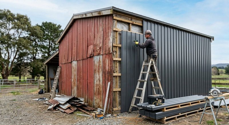 Metal Barn Siding Installation in Coweta County, GA