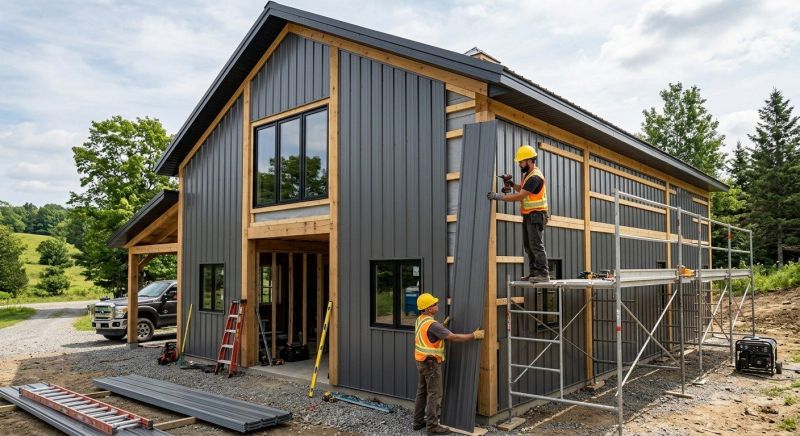 Pole Barn Siding Installation in Coweta County, GA