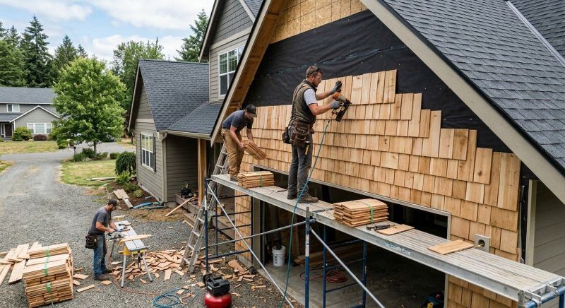 Shake Siding Installation in Union City, GA