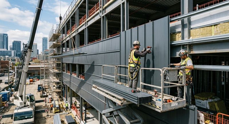 Steel Cladding Installation in Coweta County, GA