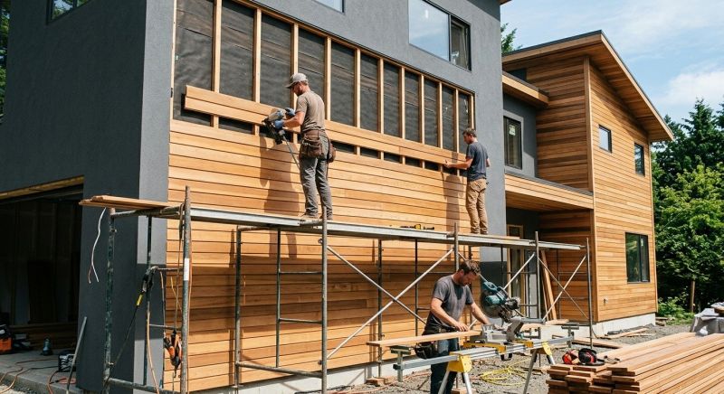 Wood Cladding Installation in Senoia, GA