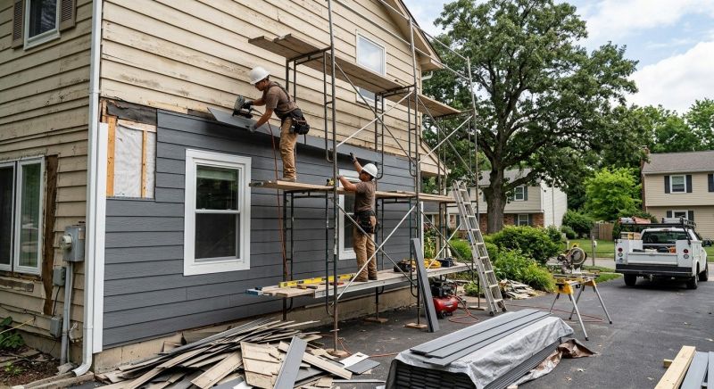 Cement Siding Installation