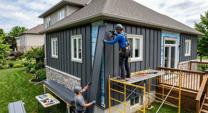Tin Siding Installation